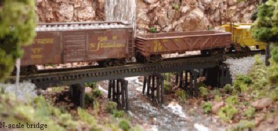 Blair Line N 067 Open Deck Timber Trestle
