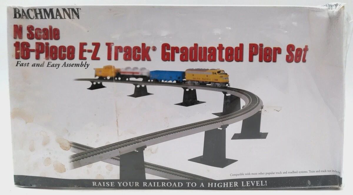 Bachmann N 44871 16 Piece E-Z Track Graduated Pier Set