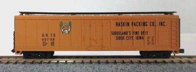 Used N Life-Like 7304 50' Reefer Boxcar Baskin Packing Co. Inc. Road #URTX 60708