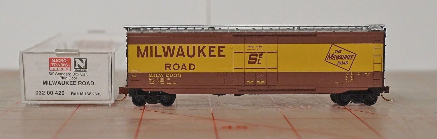 Micro-Trains 03200420 Milwaukee Road 50' Boxcar Road # MILW 2623