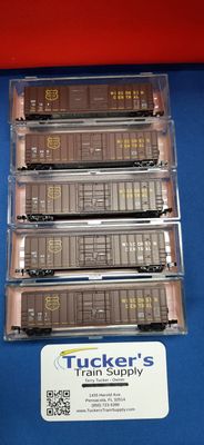 Used N Roundhouse 8809 Wisconsin Central 50' Boxcar (5-Pack)