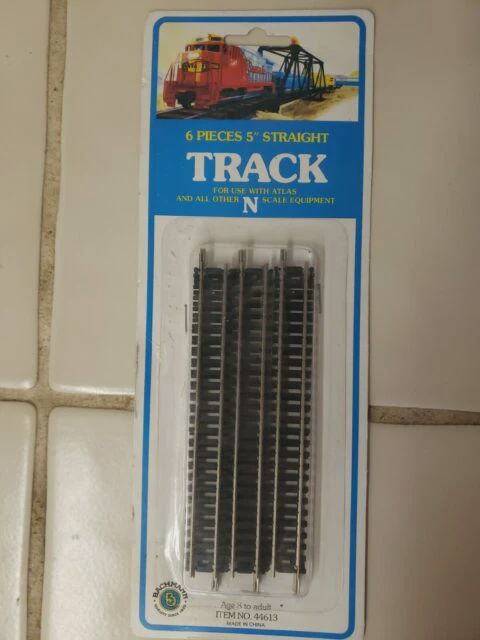 Bachmann N 44613 5" Straight Track 4-Pack