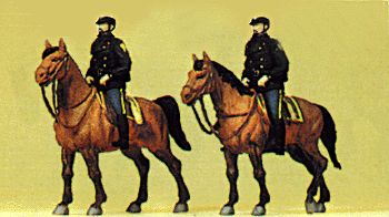 Preiser N 10397 US Mounted Police Modern (2-Pack)