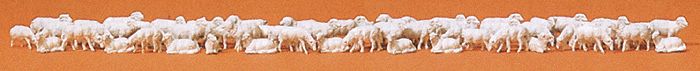 Preiser N 79252 Shepherds Flock (60-Pack)