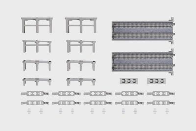Kato N 23-048 N Double Track Incline Pier Set