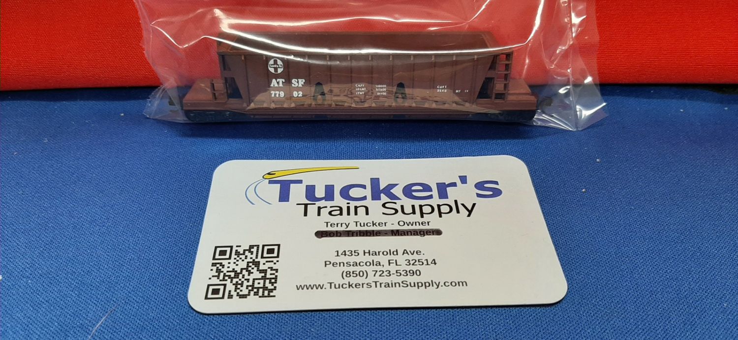 Used N Trix ATSF Longitudinal Hopper Open Top #77902