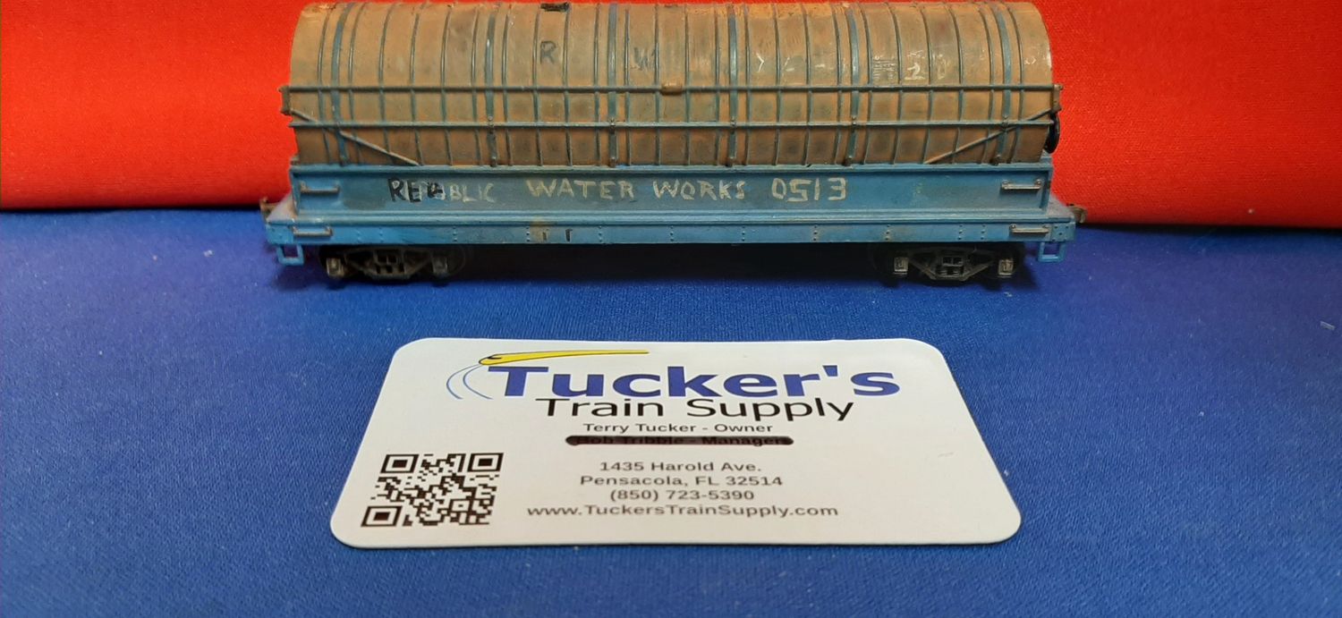 Used HO Home-Made Water Works Tank Car #0513