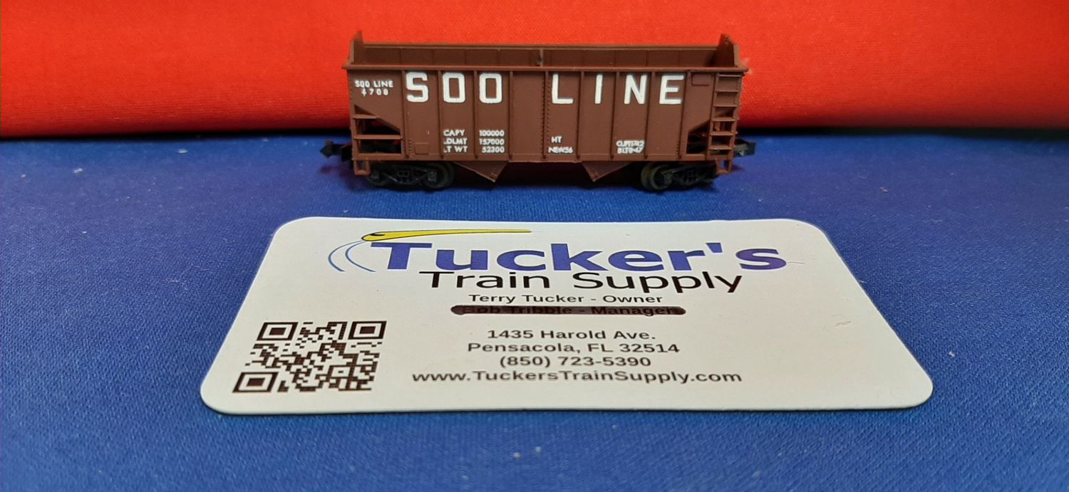 Used N SOO Line Open 2-Door Hopper #708