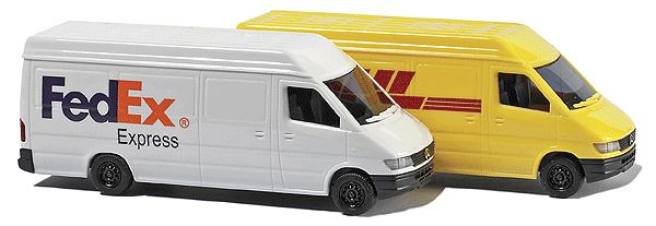 Busch N 8304 MB Sprinter FedEx/ DHL (2-Pack)