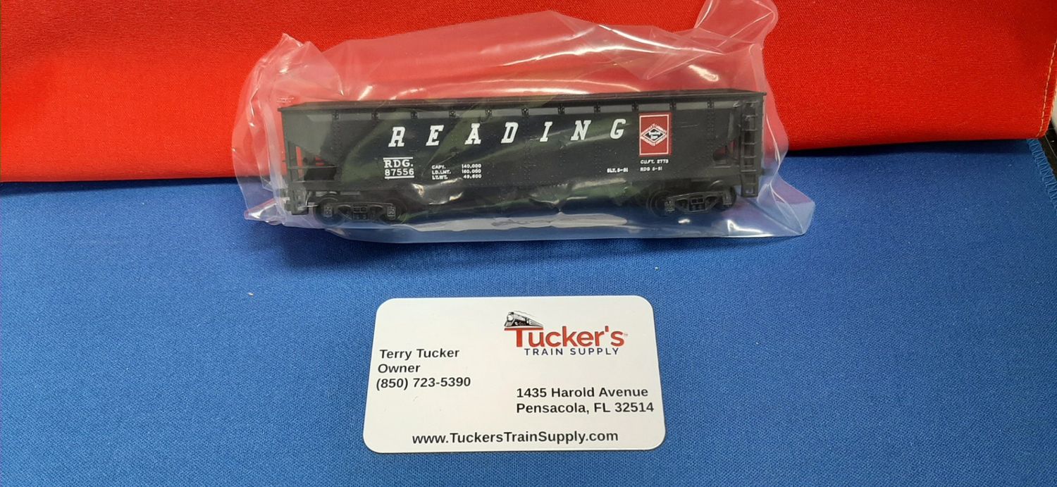 Used HO Open 4-Bay Hopper "Reading" #RDG87556