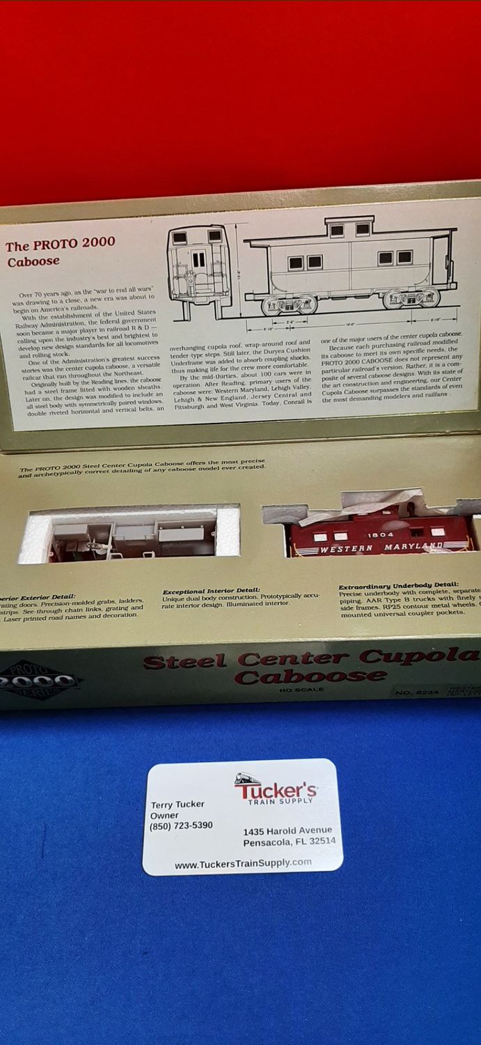 Used HO Proto 2000 Caboose "Western Maryland"  #1804
