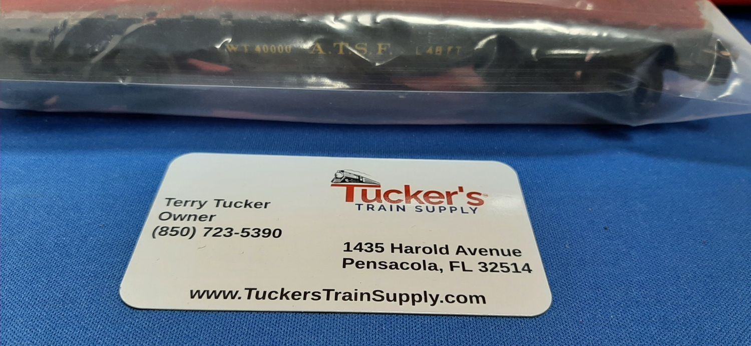 Used O SCale Flat Car ATSF 48 ft - No Road Number