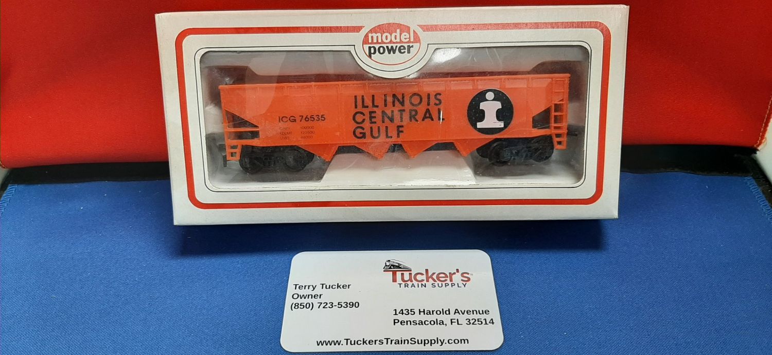 Used HO Model Power "Illinois Central Gulf" zopen 44-Bay Hopper #76535 -NIB