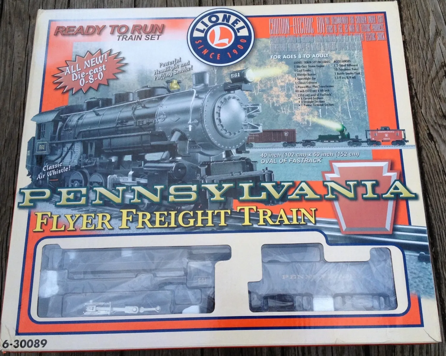 Used O Lionel 6-30189 Long Island Complete Ready to Run O Gauge Electric Train Set