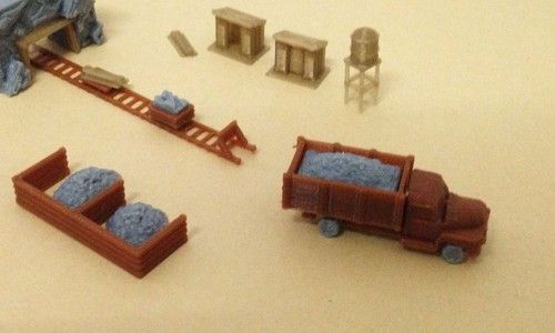 Used N Outland Models Ore Mining w/ Shanty &amp; Truck #732