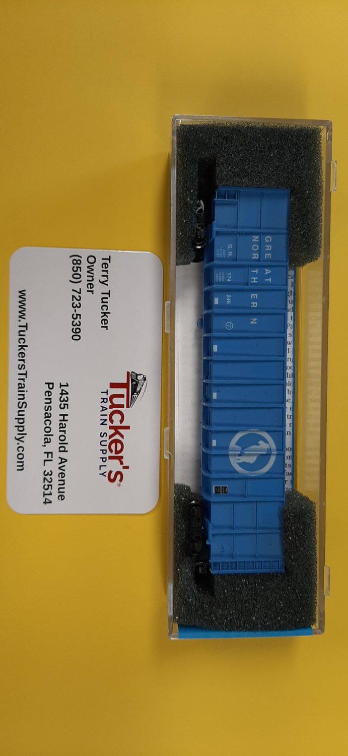 Used N Deluxe Innovations GN 10050 Road #174246 Gunderson Hi-Side 100T Wood Chip Car Blue
