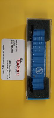 Used N Deluxe Innovations GN 10050 Road #174246 Gunderson Hi-Side 100T Wood Chip Car Blue