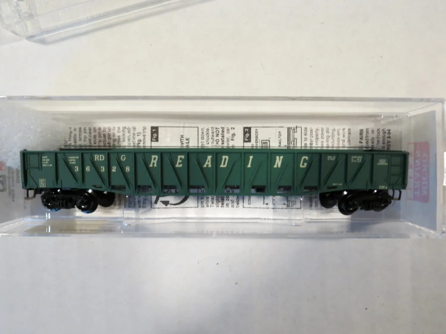 Used N Micro-Trains 62060 50' Composite Gondola Reading 36328