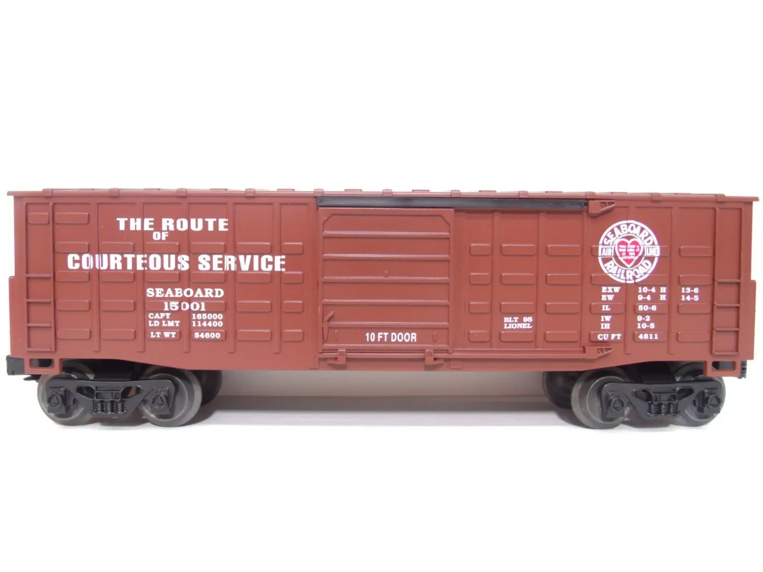 Used O Lionel 6-150001 Seaboard Waffle-Side Boxcar (NIB)