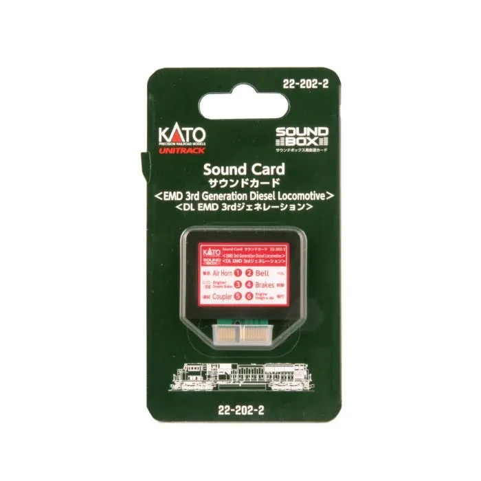 Kato 22-202-2 Sound Card (EMD 3rd Generation Diesel Locomotive Sound)