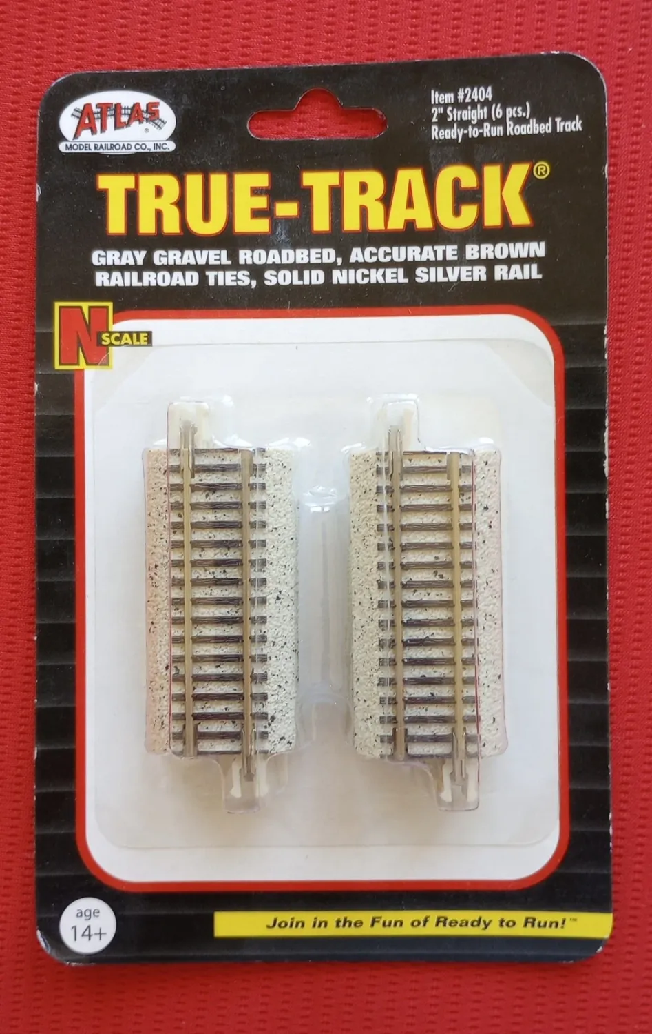 Atlas N 2404 True Track 2" Straight (6-Pack)