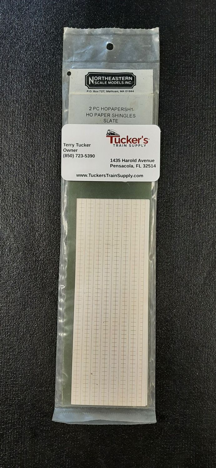 Northeastern Scale Models HO 80701 Paper Shingles Slate (2-Pack)