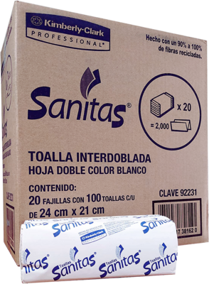 Toalla Interdoblada Sanitas Kimberly-Clark