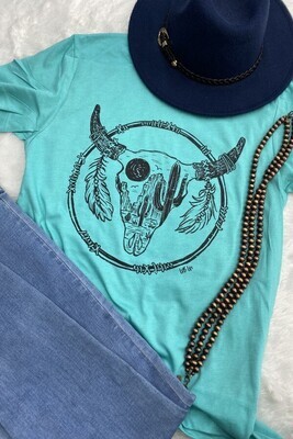 CURVY Steer Graphic T