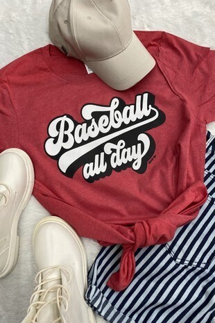 Baseball All Day Graphic T