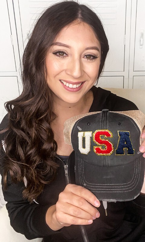 USA Chenille Vintage Hat