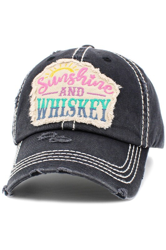 Sunshine &amp; Whiskey Baseball Cap