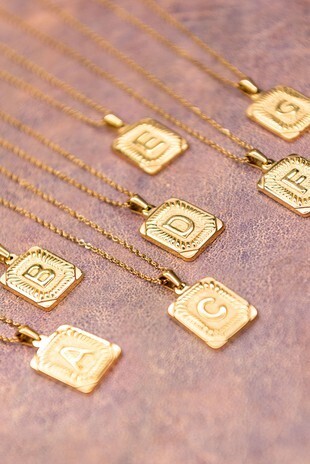 Gold Initial Necklace