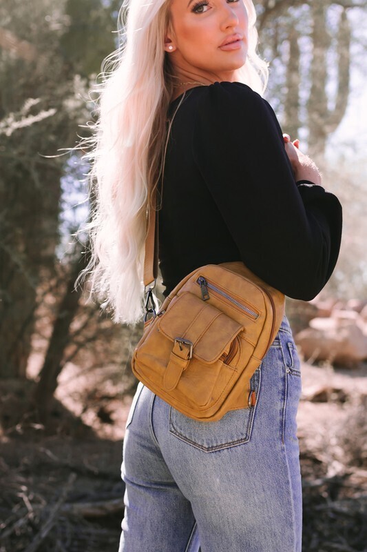 Khaki Sling Bag