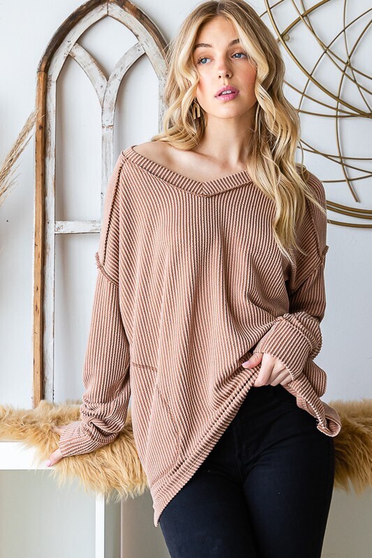 Curvy Hi-Lo Knit Top