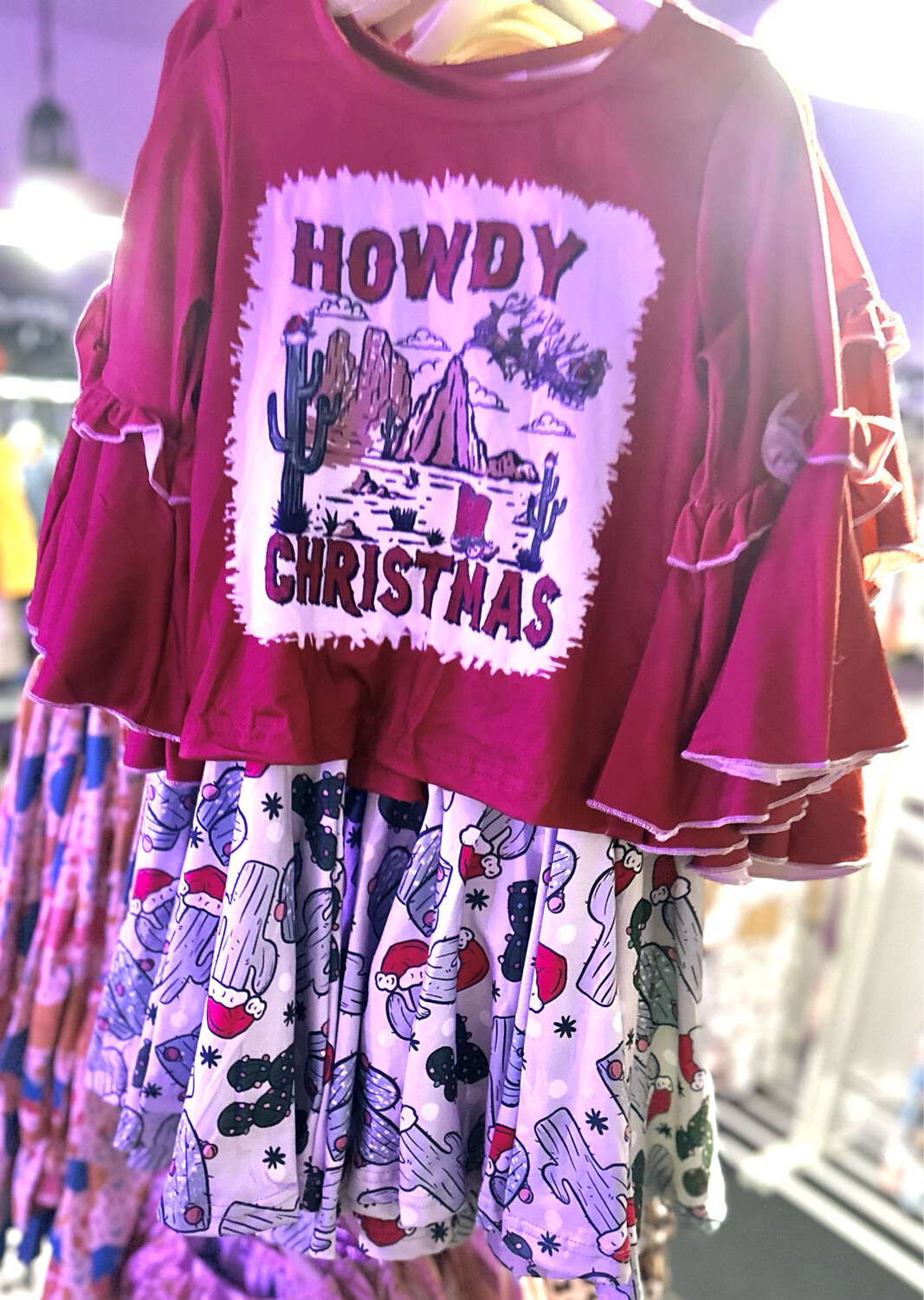 Howdy Christmas Flare Outfit