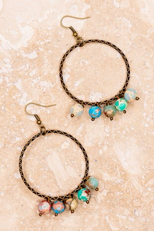 Rosetta Earrings Imperial Jasper
