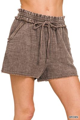 Frayed Hem Shorts 1