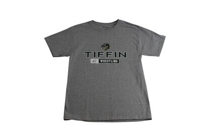 Gray SS Tshirt Tiffin- Wrestling, Size: S, Colour: Gray