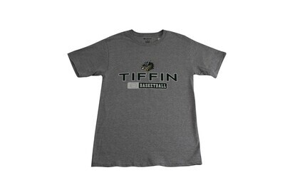 Gray SS Tshirt Tiffin- Basketball, Size: S, Colour: Gray