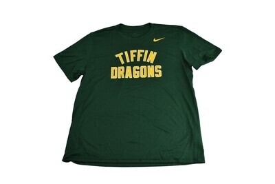 Nike Green SS Dri-Fit Tiffin Dragon T, Size: S