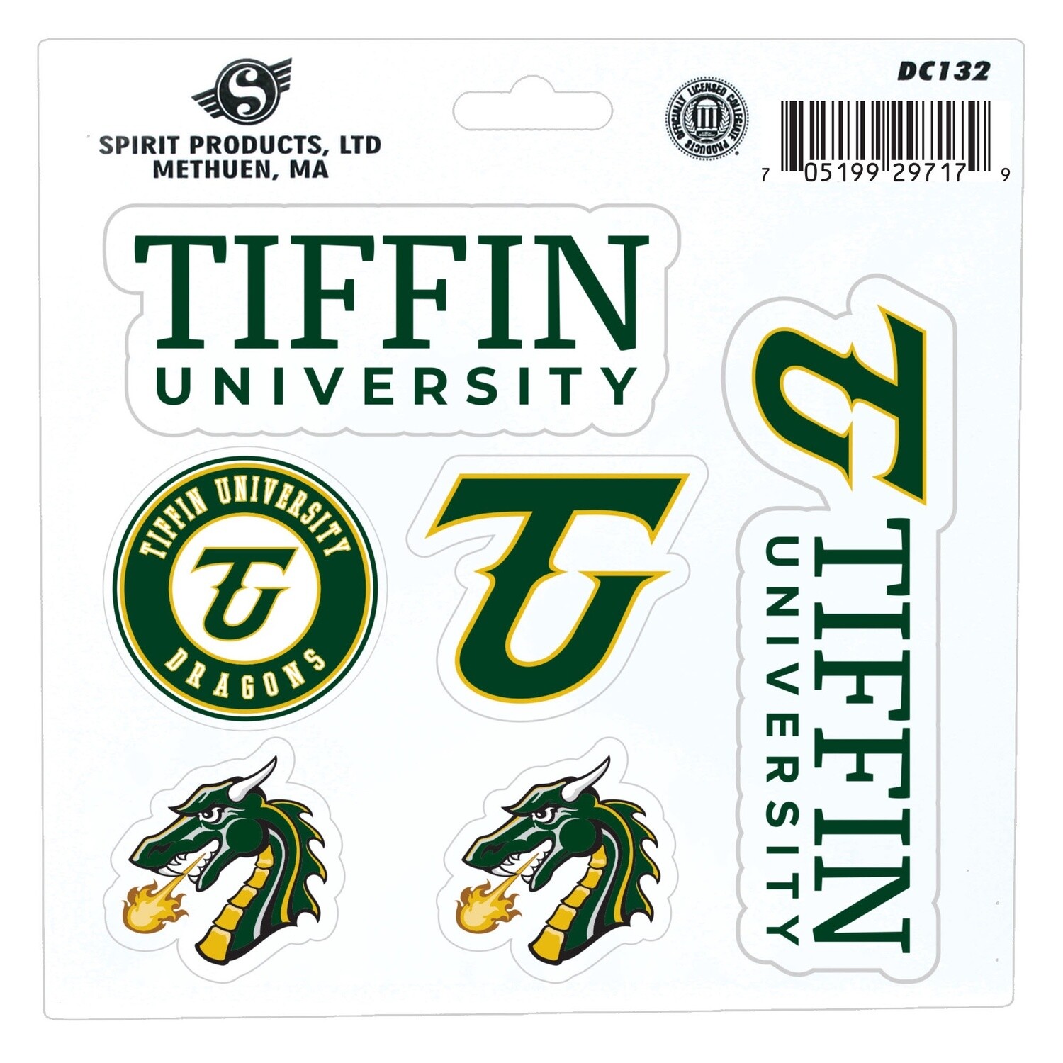 Tiffin U Baseline Stickers- Large