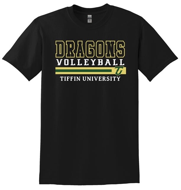 Black Sport SS Shirt- Volleyball