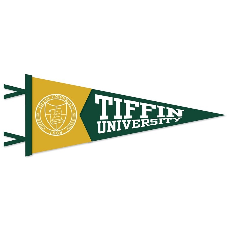 Pennant 7x18 White/Green/Gold