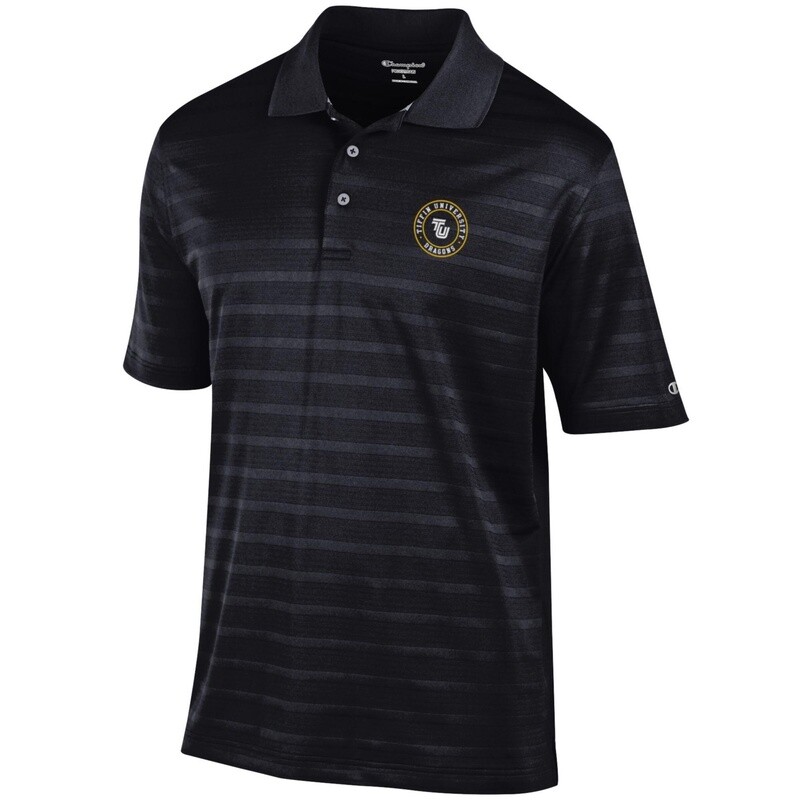 Textured Solid Black Polo, Size: S, Colour: Black