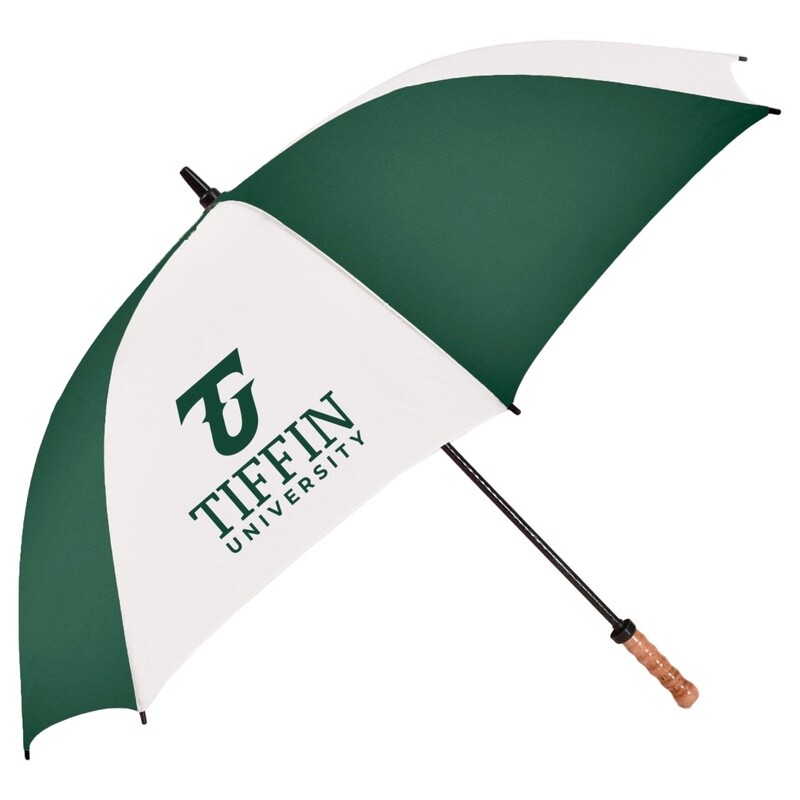 Green White Tiffin University Sport Umbrella