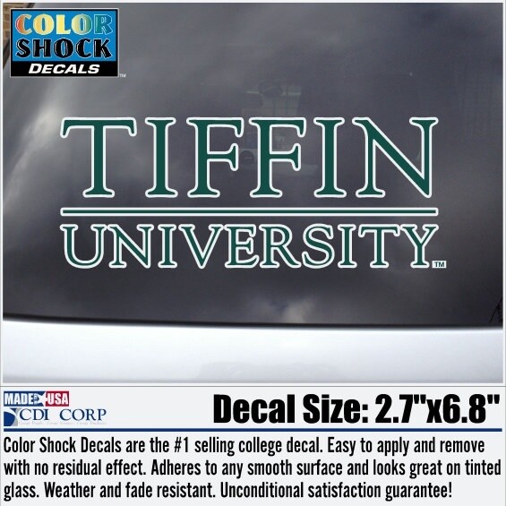 Tiffin University 6.8 in Automotive Decal