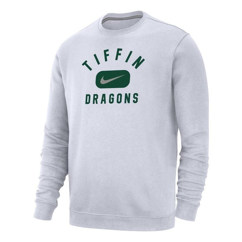 Nike Club Fleece Crew- White