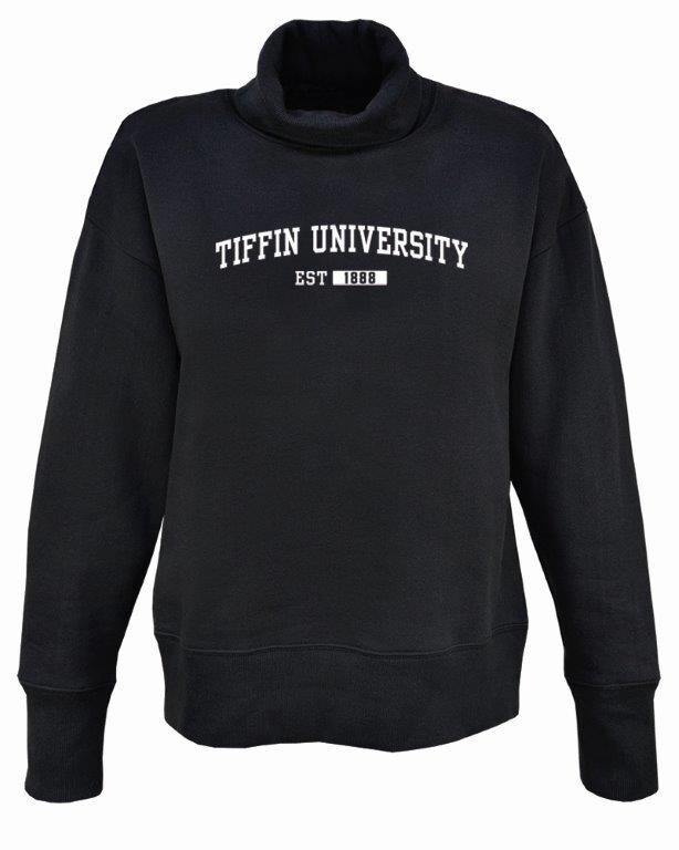 Erica High Neck Fleece-Black
