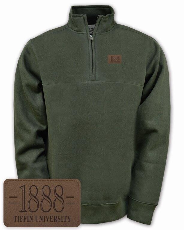 Walter Quarter Zip, Size: S, Colour: Moss