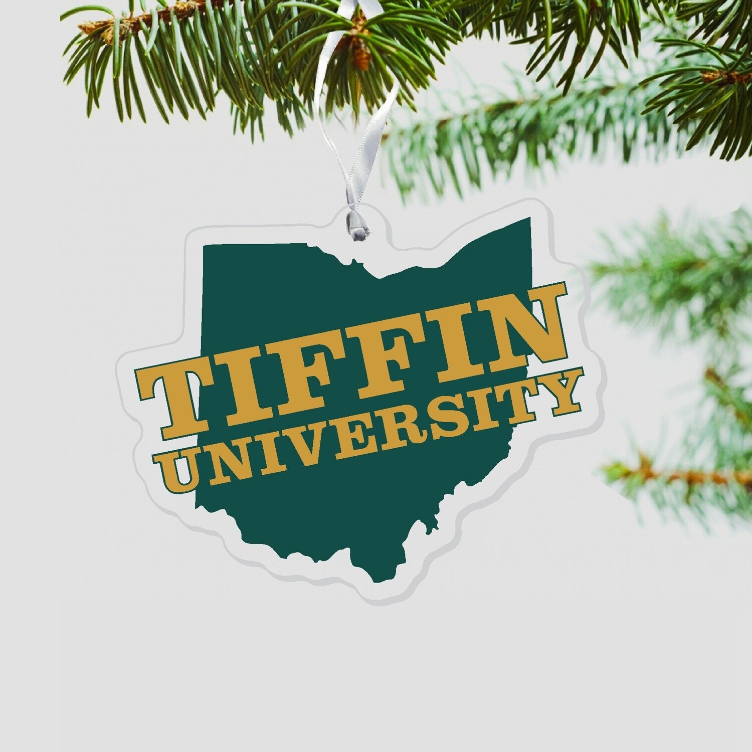 Ornament Tiffin University State Shape